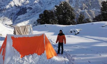 laka glacier trek, trekking in dharamshala